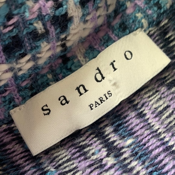 Sandro Womens Ludivine Tweed Mini Dress - Picture 2 of 16